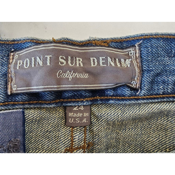 J.Crew Point Sur Jeans "Destroyed Klutey" SZ 24 Blue Distressed Straight - Picture 7 of 14